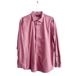 Banana Republic Men's Shirt Slim Fit Non-Iron Button Down Long Sleeve Red 2XL